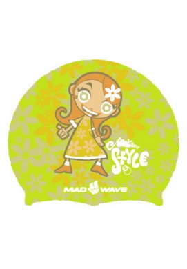 Mad Wave Шапочка детская Silicone Printed Junior GIRL