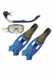 SPEEDO Glide mask snorkle & fin набор маска трубка ласты