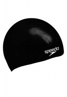 SPEEDO Plain moulded silicone junior cap детская шапочка